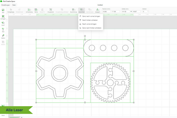Creative Space Software für Ihren xTool Laser