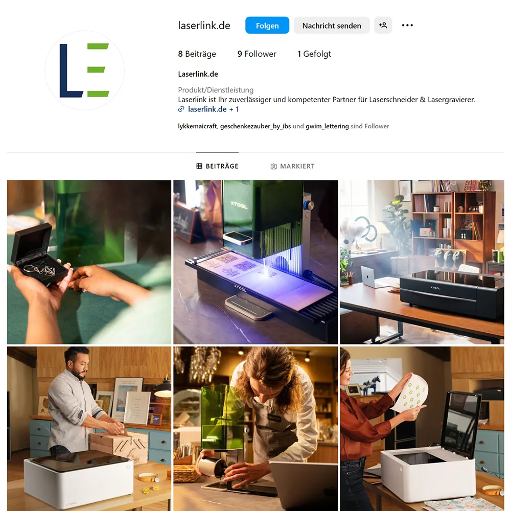 besuchen Sie unsere Laserlink Social Media Profile und bleiben Sie immer auf dem aktuellen Stand.