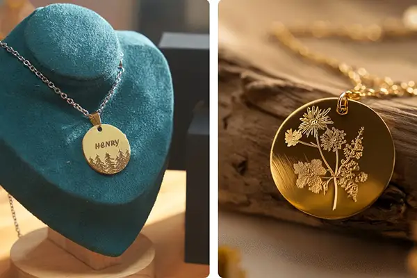 Edle Schmuck Gravuren sind einfach erstellt.